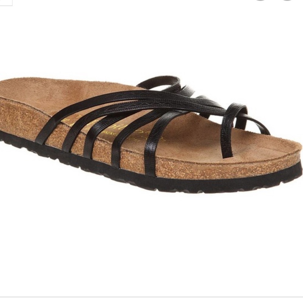 PAPILLIO BY BIRKENSTOCK Salamanca Indio Black Sandals (size 7)